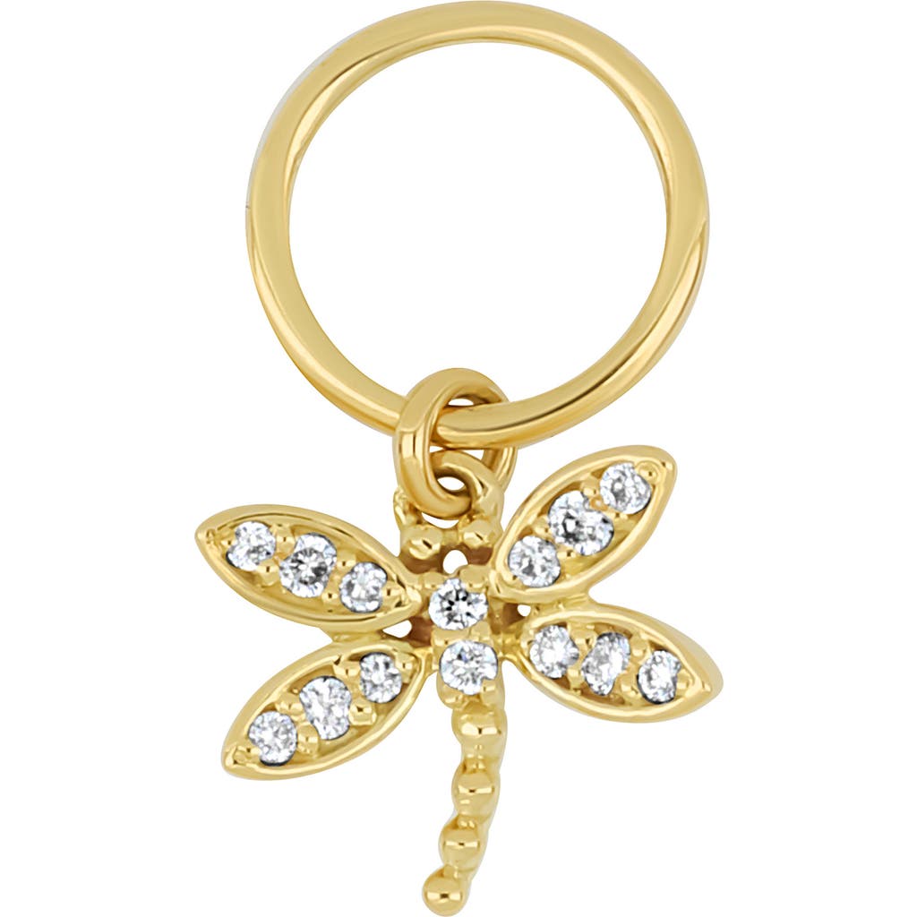 Bony Levy Icon Pavé Diamond Dragonfly Charm In Gold