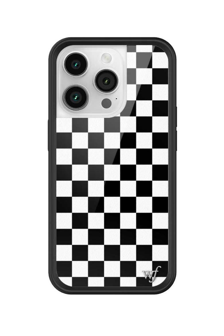 Checkers | Black iPhone Case, Alternate, color, Black