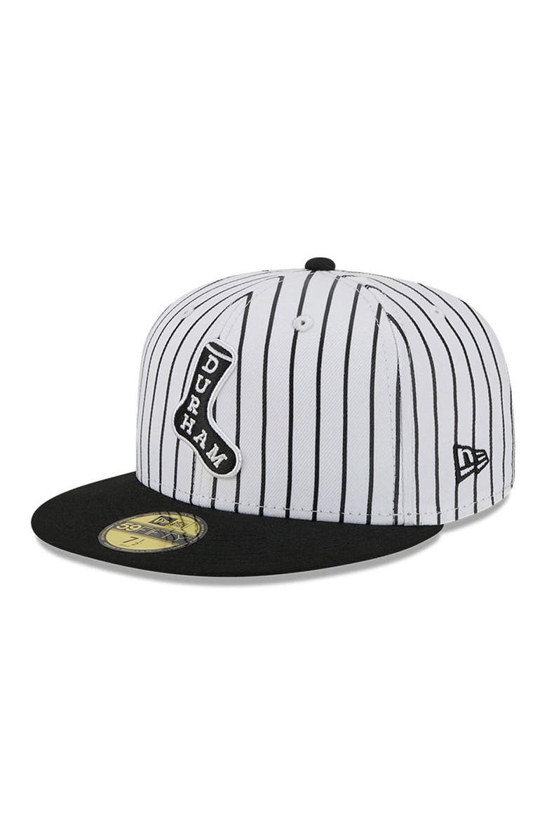New Era Men's New Era White Durham Bulls Theme Nights 59FIFTY Fitted Hat, Main, color, White