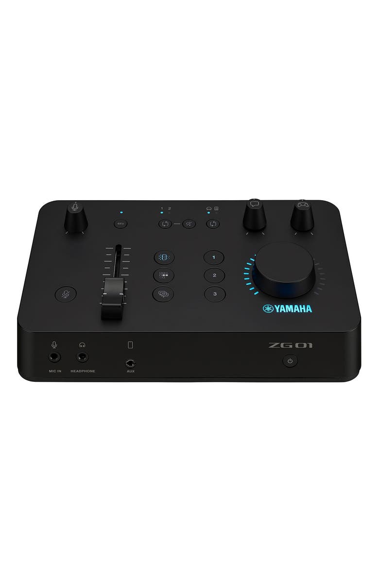 Yamaha ZG01 Gaming Audio Mixer with USB-C Interface, Main, color, Black