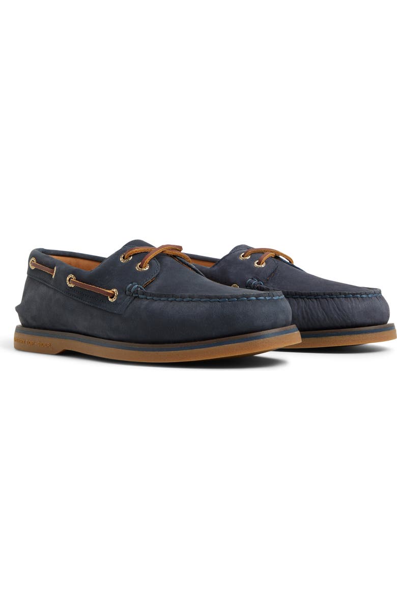 Sperry Gold Cup Authentic Original 2-Eye Boat Shoe, Main, color, Navy