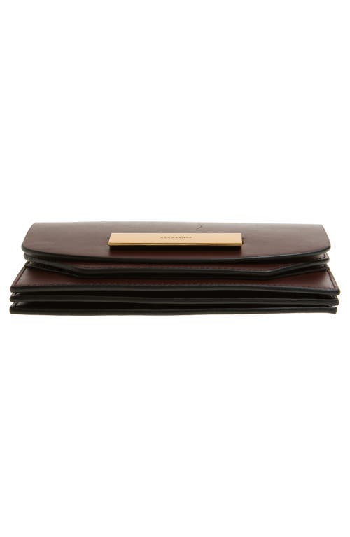 Allsaints Etta Leather Clutch In Red