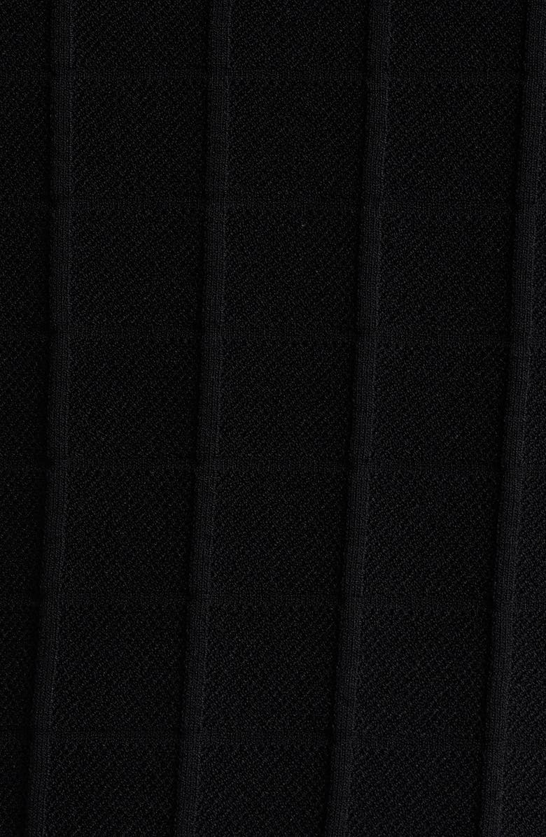 Emporio Armani Rib Quarter Zip Sweater, Alternate, color, Black