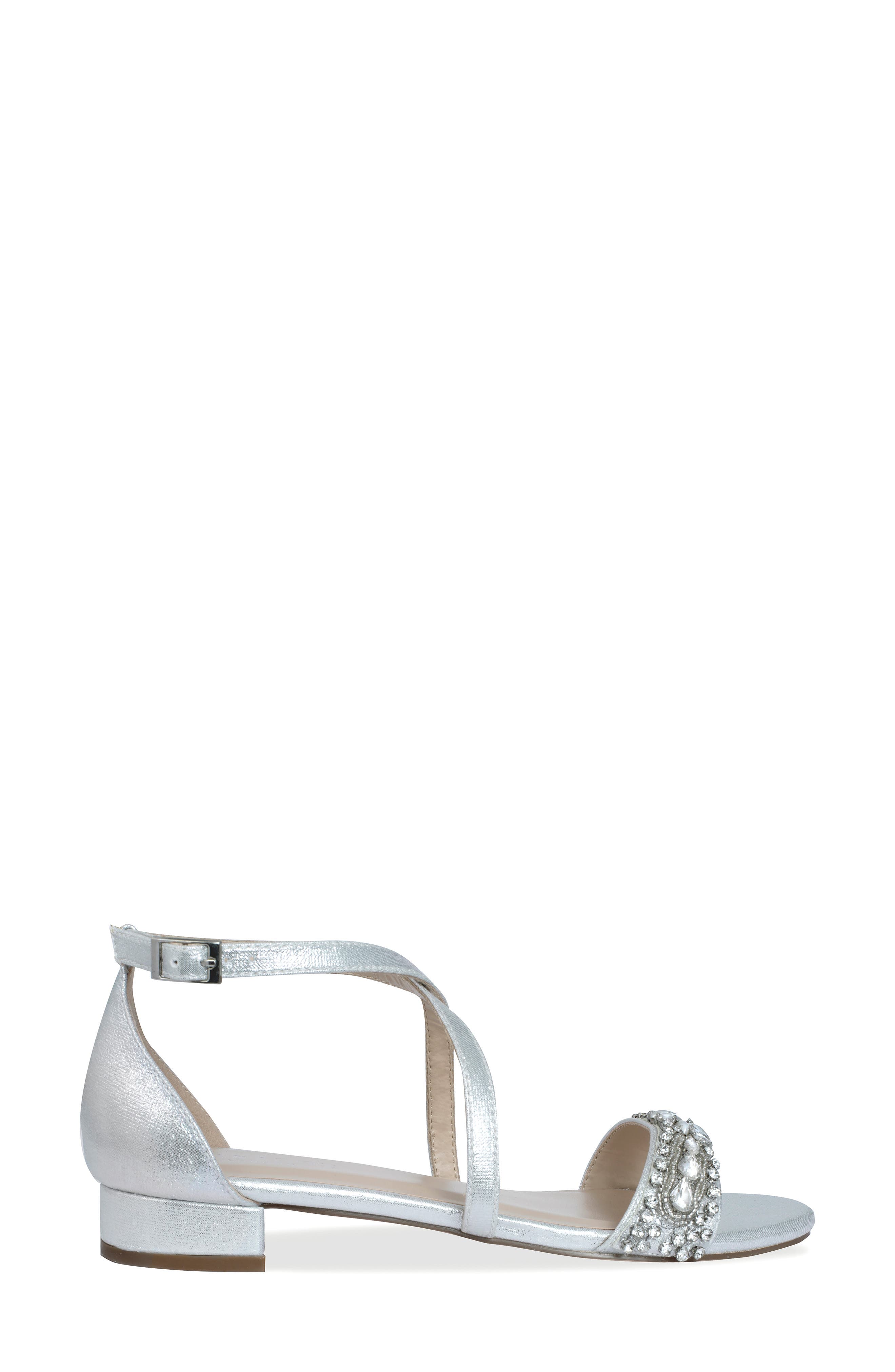 Paradox London Pink Elyse Sandal, Alternate, color, Silver