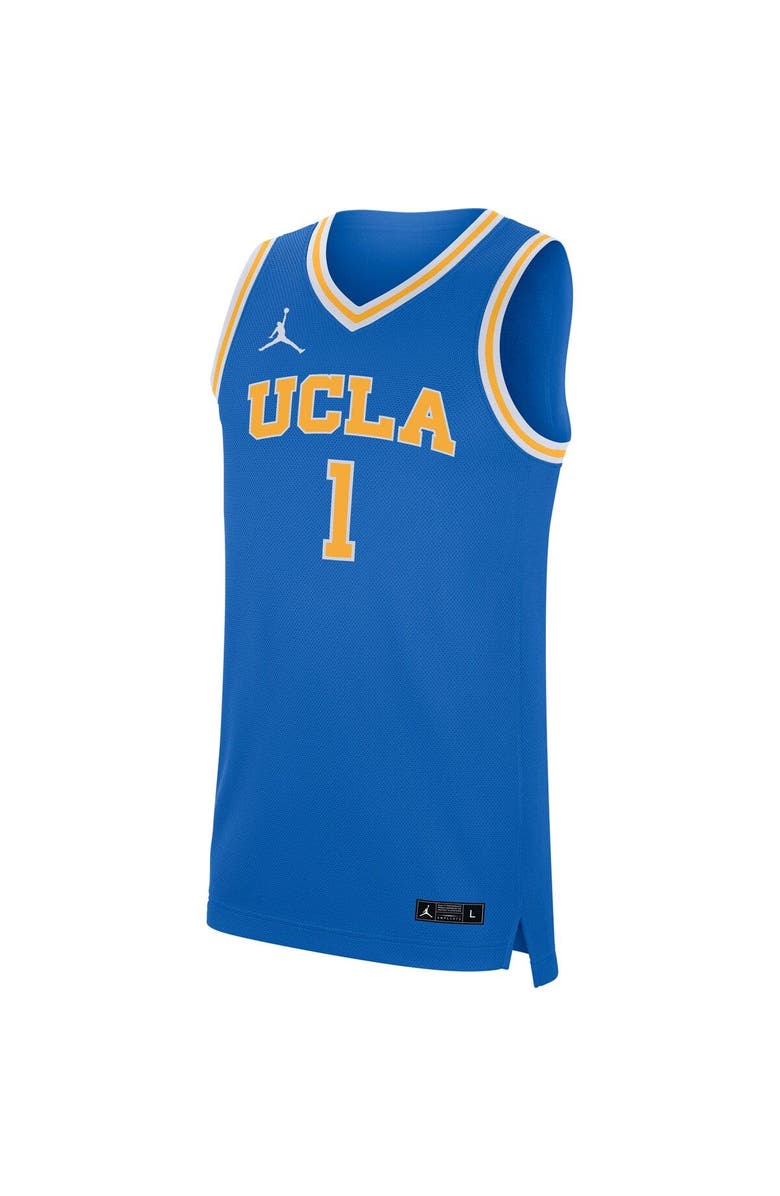 Jordan Brand Men's Jordan Brand #1 Blue UCLA Bruins Replica Basketball Jersey, Alternate, color, 
