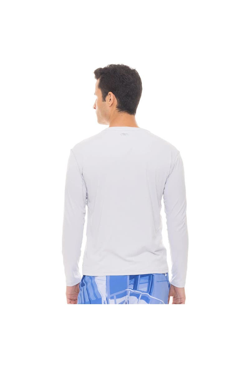 SPF 50 Le Club Mens Rashguard, Alternate, color, Gray