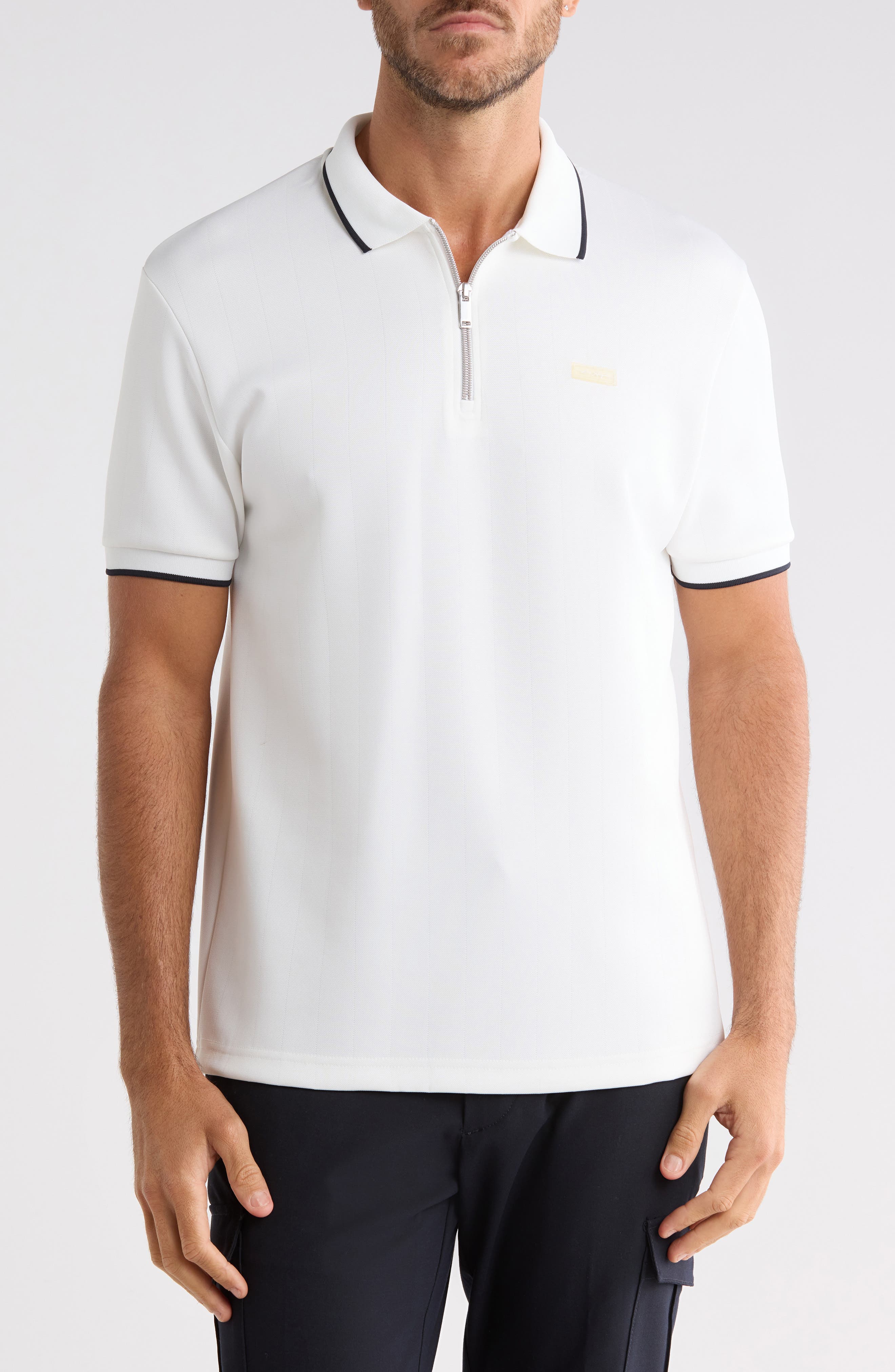Textured Tipped Polo