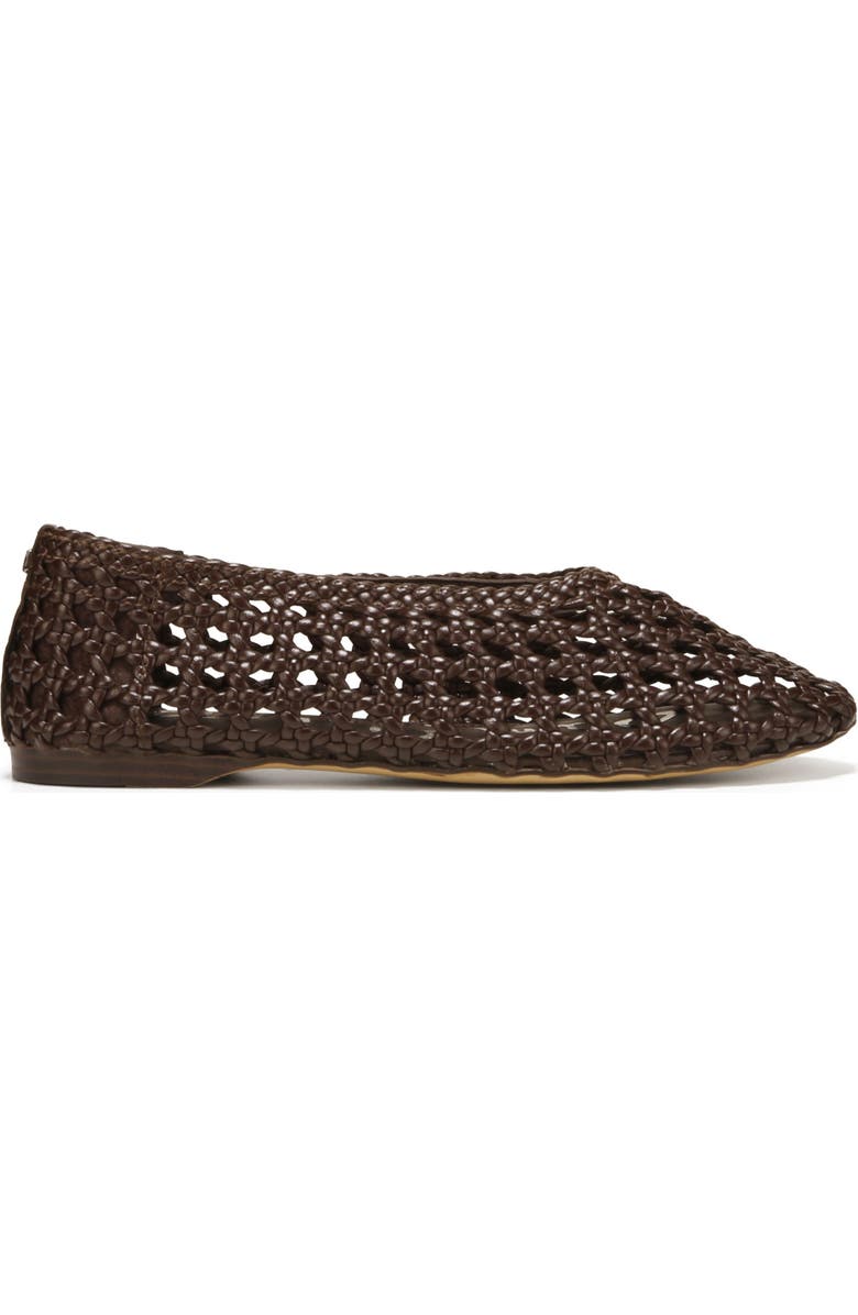 Sam Edelman Shira Knotted Flat, Alternate, color, Dark Brown
