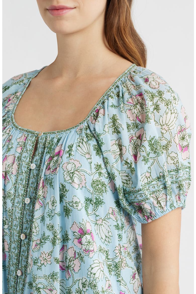 Elodie Floral Drop Waist Minidress, Alternate, color, LUNA FLORA PRINT