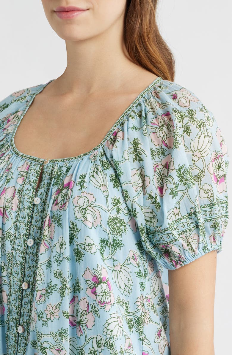 Cleobella Elodie Floral Drop Waist Minidress, Alternate, color, Luna Flora Print