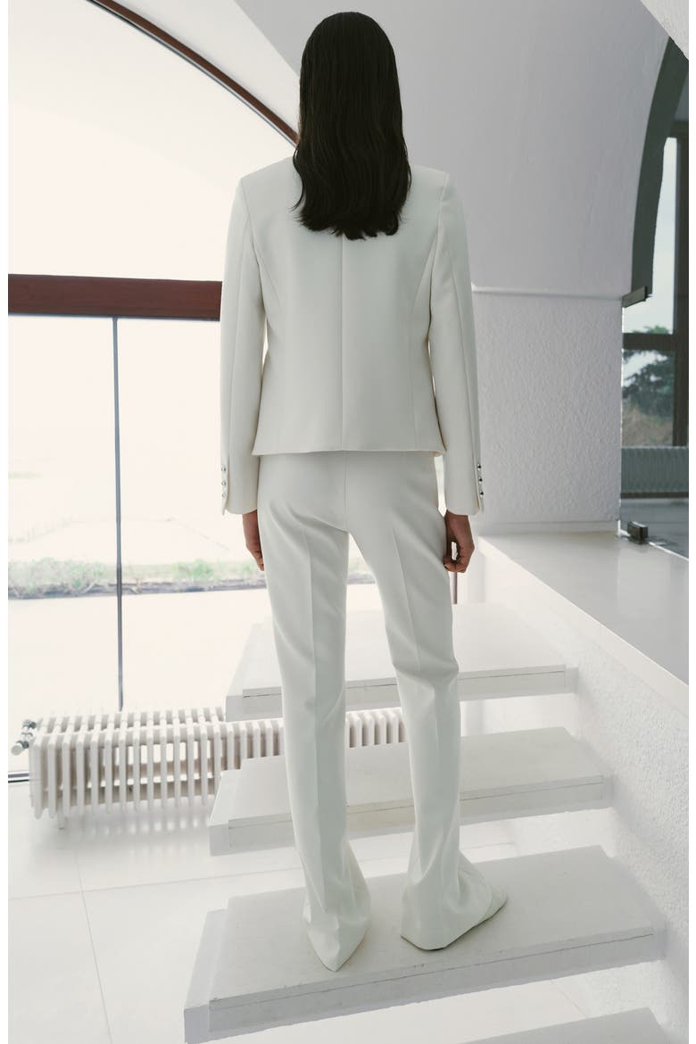 Mandarin Collar Jacket, Alternate, color, OFF WHITE