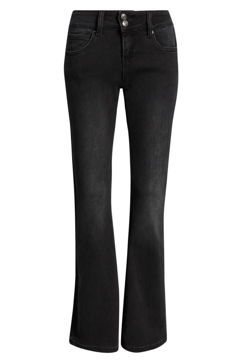 Taylor Low Rise Flare Jeans, Alternate, color, 36W - BLACK