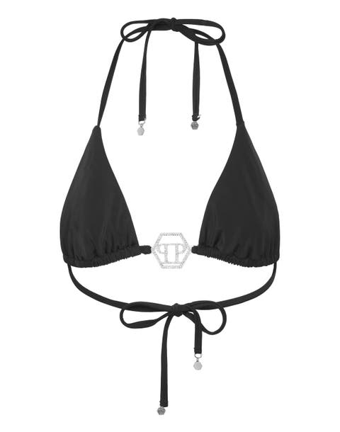 Swimwear Top Triangle Bra Crystal Hexagon Women