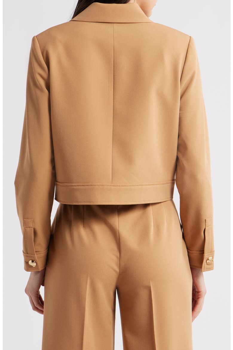 Woven Crop Jacket, Alternate, color, CAMEL