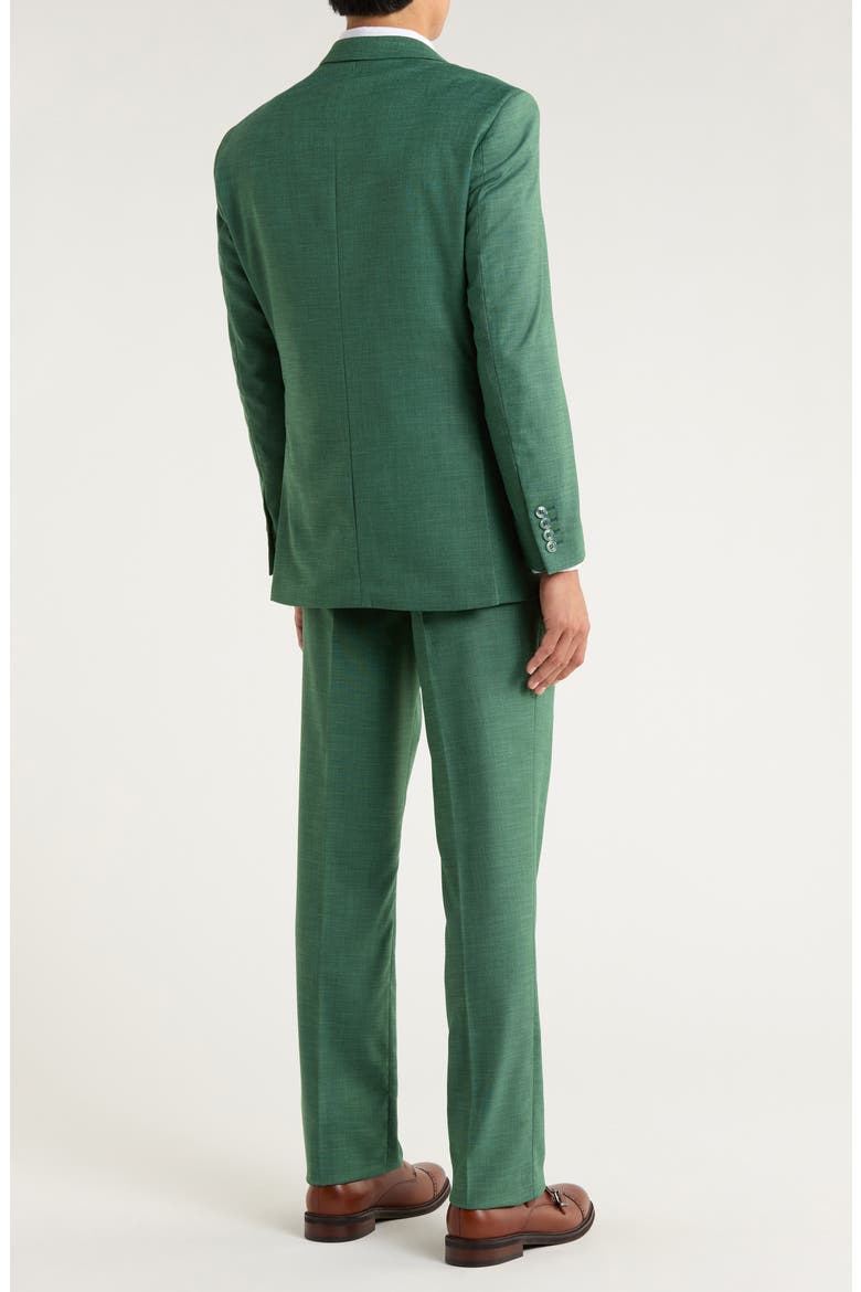 Green Mélange 3-Piece Suit, Alternate, color, GREEN