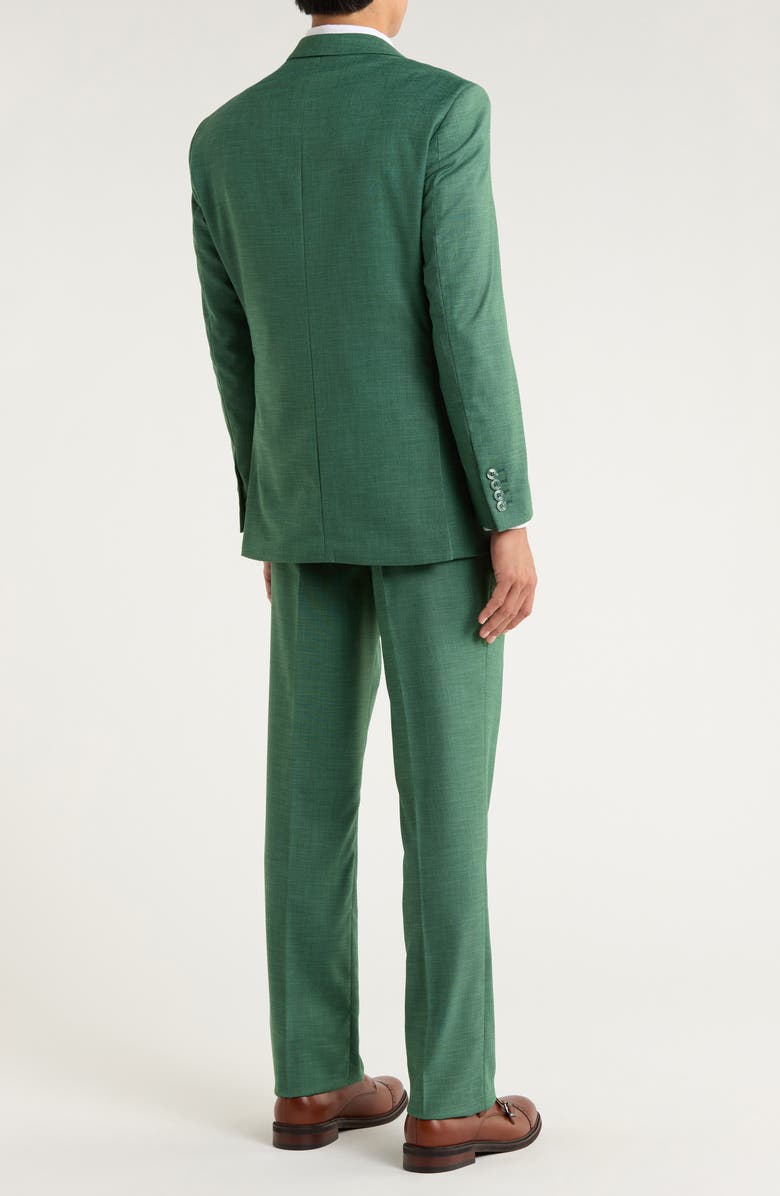 ZEGARIE Green Mélange 3-Piece Suit, Alternate, color, Green