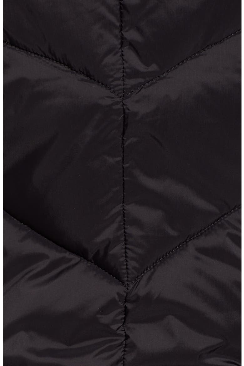 Hooded Puffer Vest, Alternate, color, MATTE BLACK / SILVER