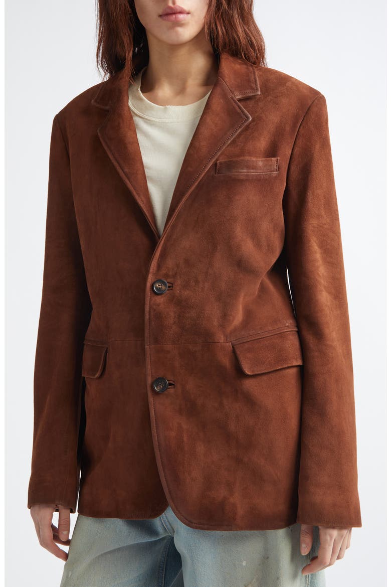 Journey Suede Jacket, Alternate, color, CAMBRIDGE BROWN