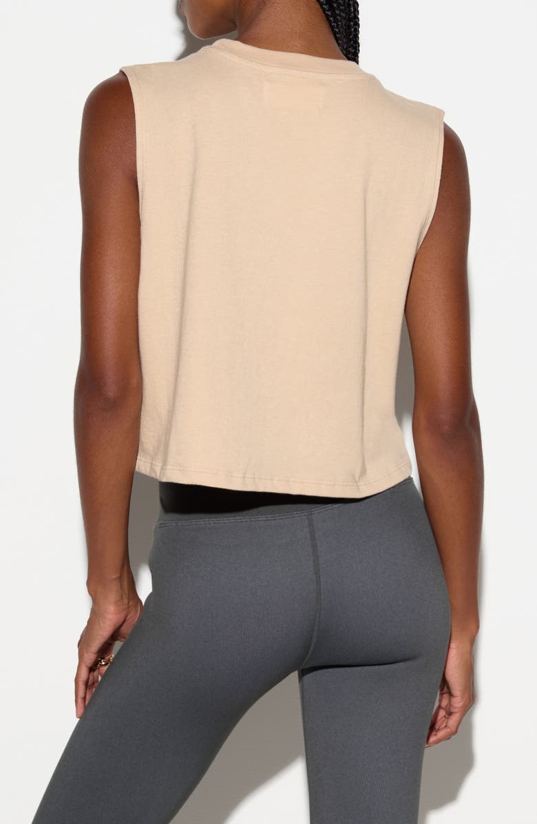 Spiritual Gangster Rise Spirit Graphic Crop Tank, Alternate, color, Palo Santo