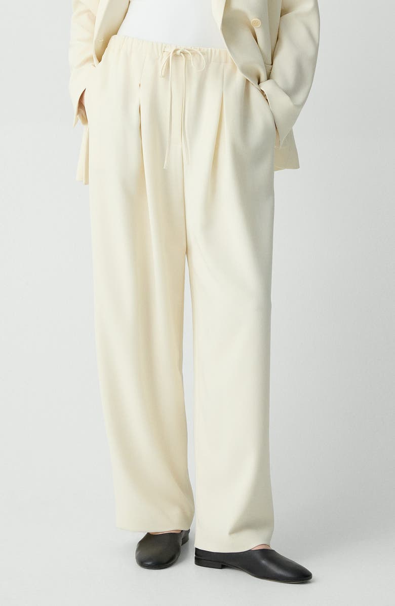 Theory Drawstring Pants, Main, color, Rice
