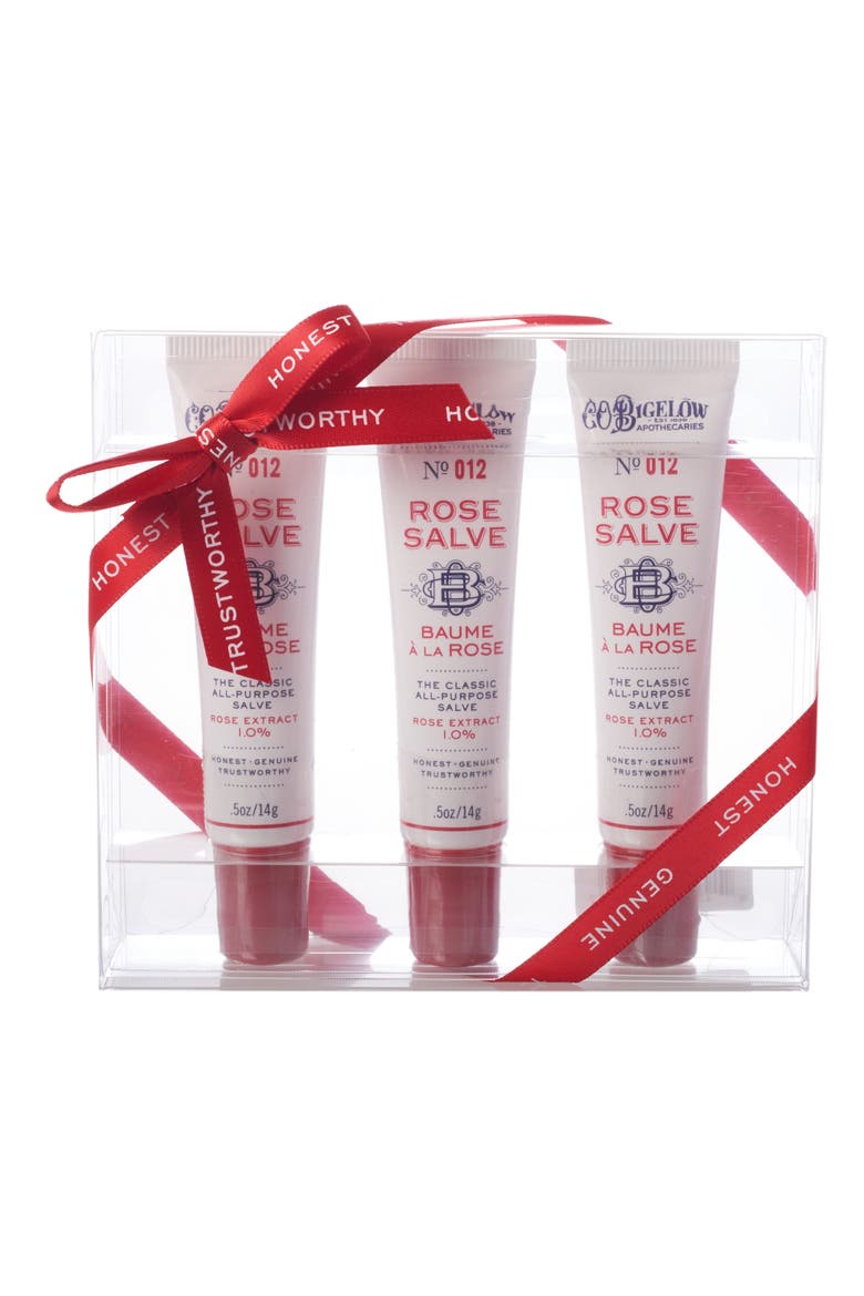 No. 012 Rose Salve Tube Trio, Main, color, NO COLOR