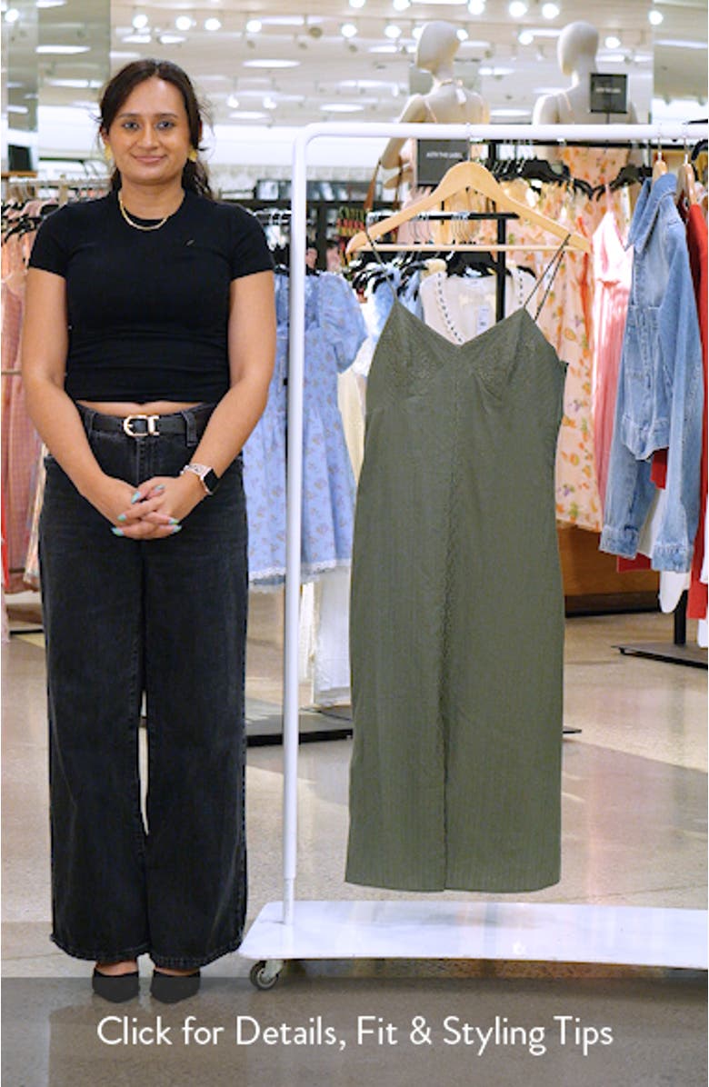 Millie Embroidered Midi Slipdress, sales video thumbnail