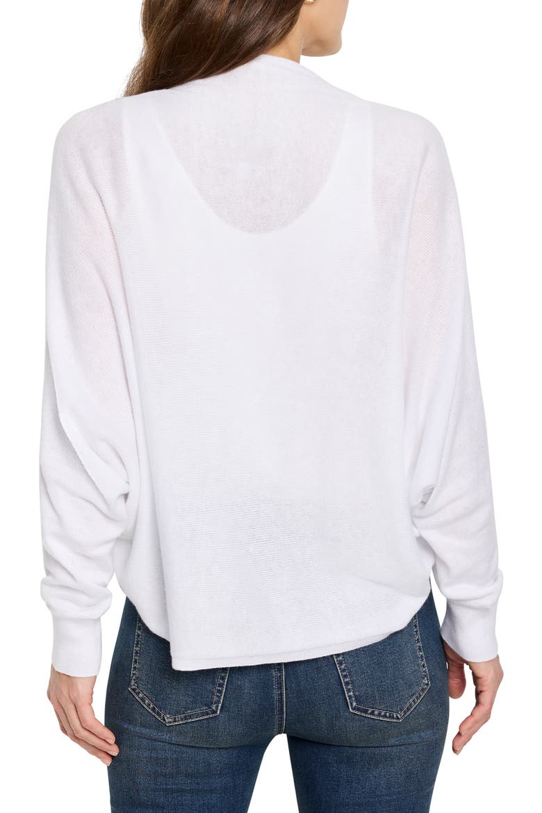 Cotton Blend Shrug Cardigan, Alternate, color, PAPER WHITE