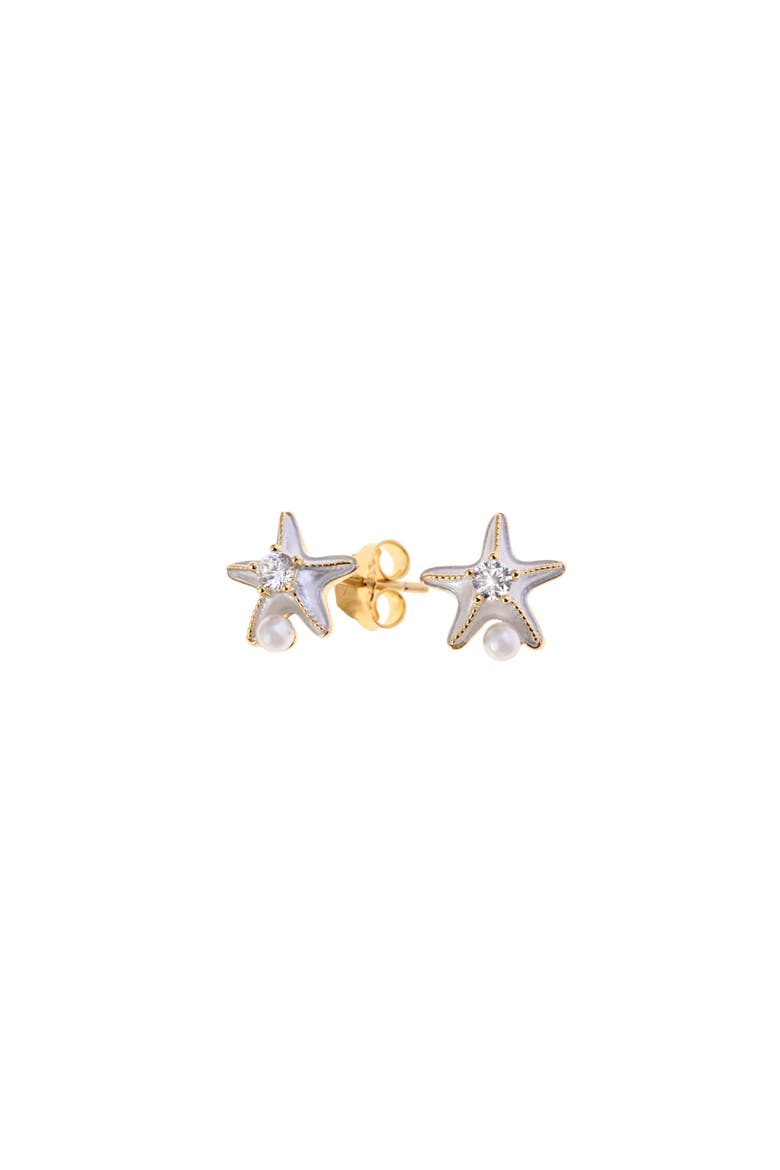 Star Earrings, Main, color, Silver Gold Plated