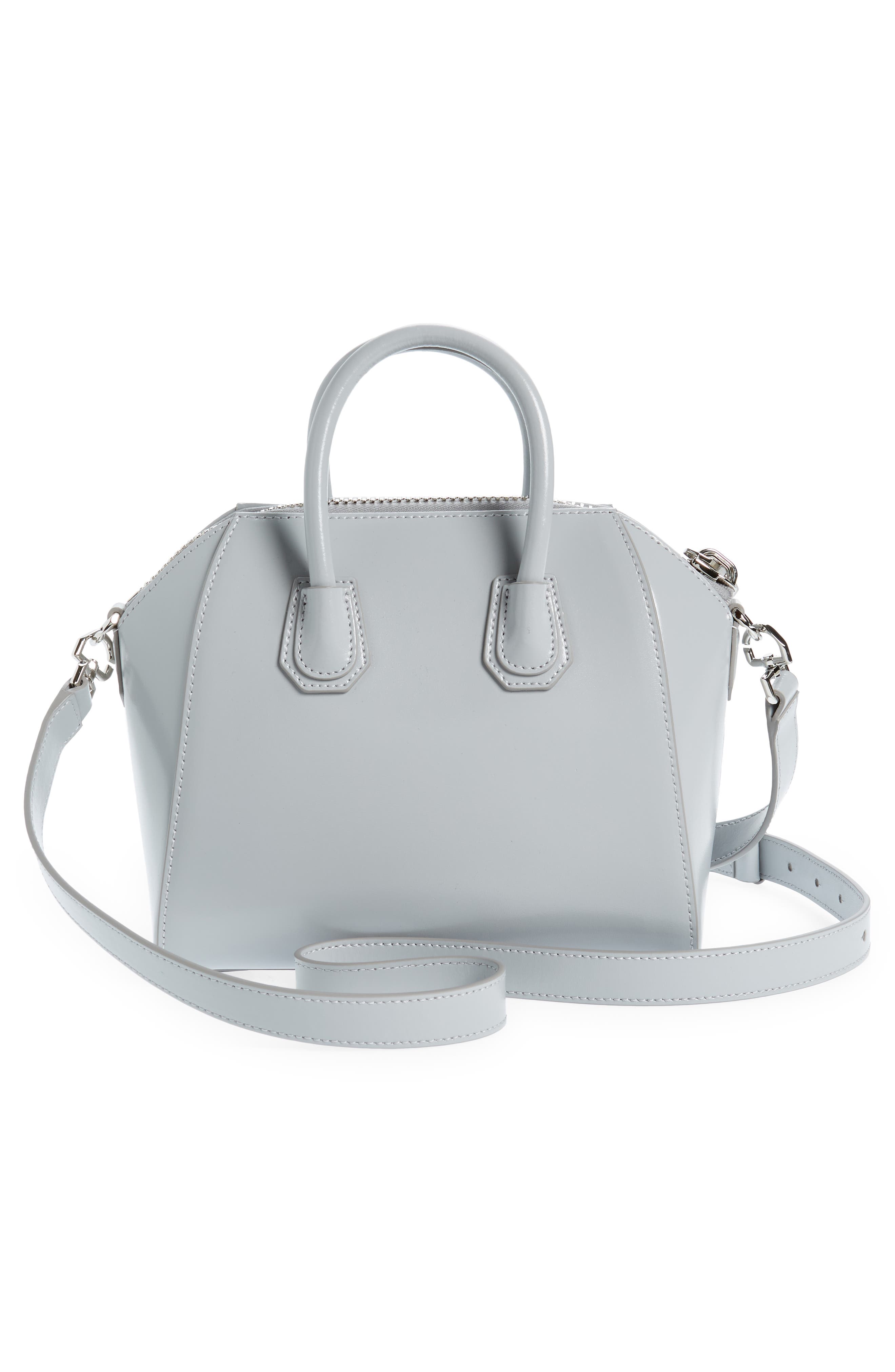 Givenchy Mini Antigona Leather Satchel, Alternate, color, 