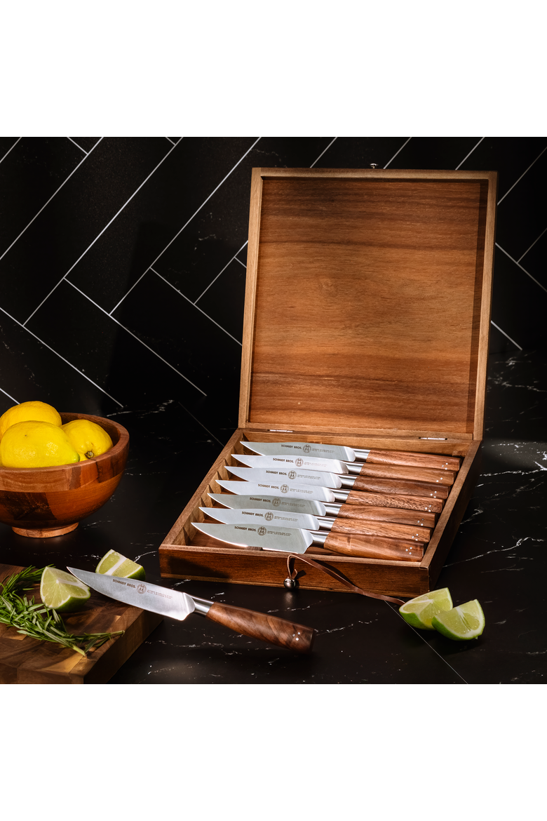 Delta 8-Piece Knife Block Set, Alternate, color, Brown