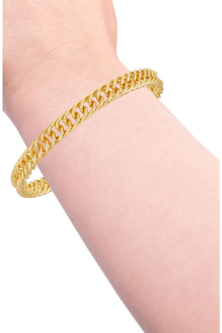 Pavè Toggle Bracelet, Alternate, color, GOLD TONE