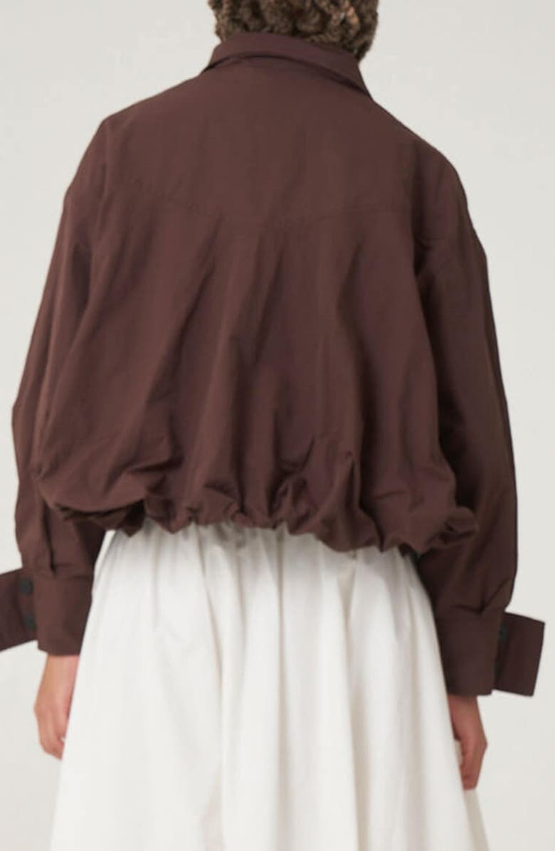 Find Me Now Amaryllis Water Repellent Crop Jacket, Alternate, color, Brown