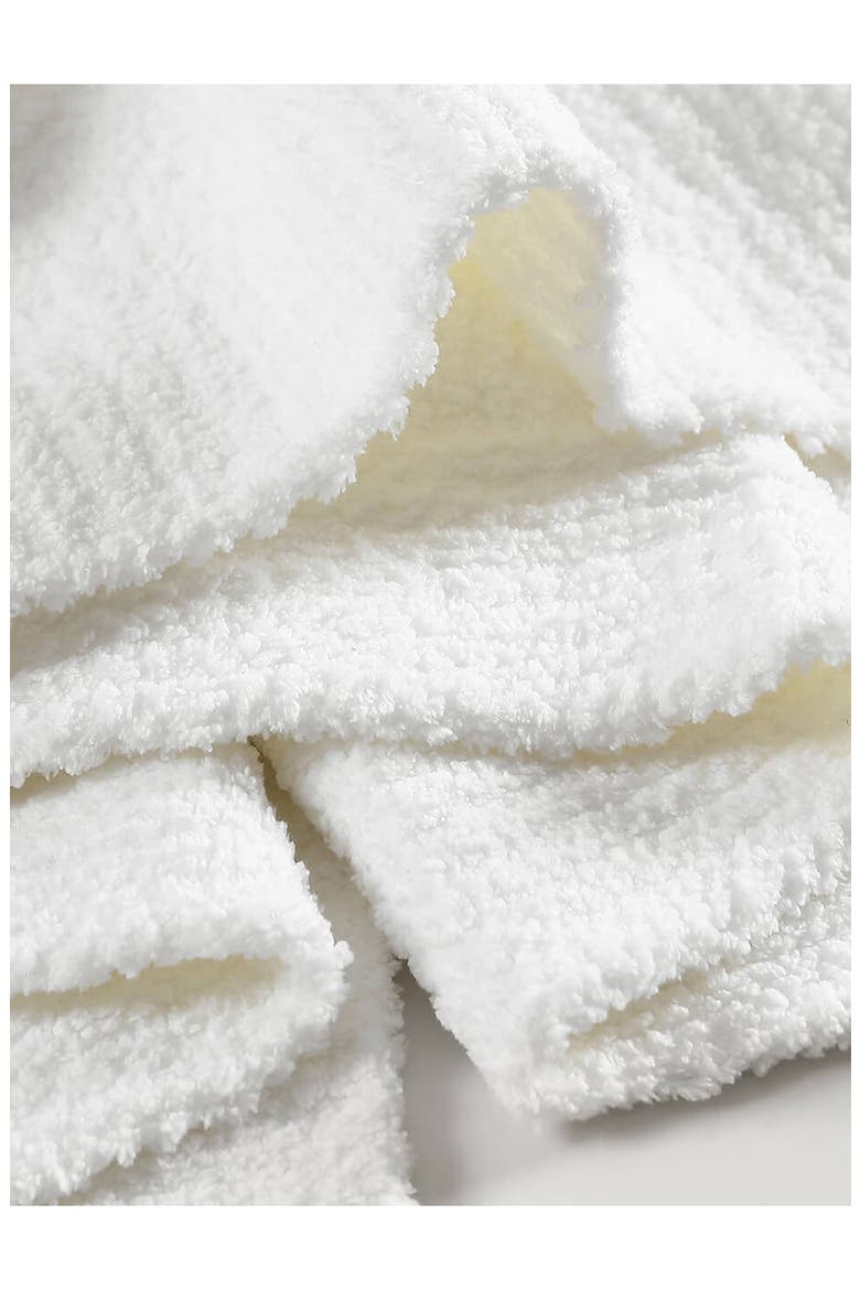 Snug Microfiber Blanket, Alternate, color, OFF WHITE