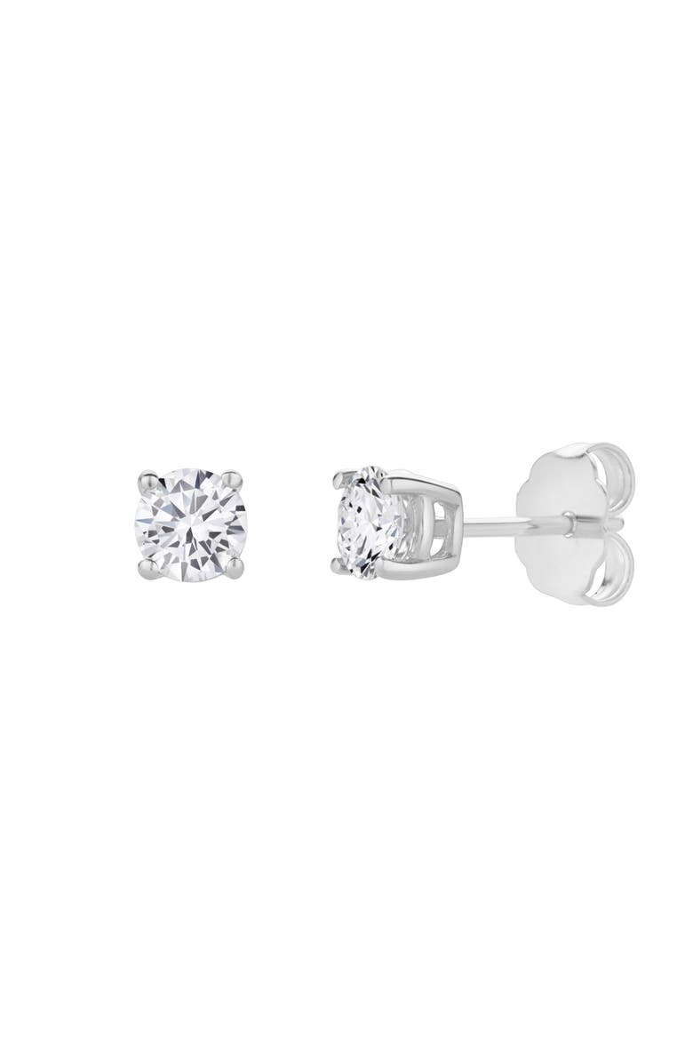 LuvMyJewelry Valeria 0.50 Ct TW Lab Grown Round Diamond Studs 14K Gold Earrings, Alternate, color, 14K White Gold