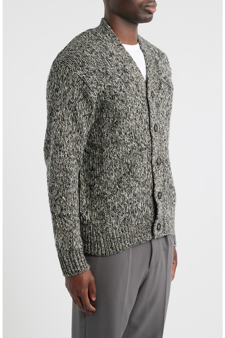 Mika 6620 Cardigan, Alternate, color, BLACK MOULINE