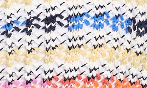Nic + Zoe Nic+zoe Coastal Crochet Knit Jacket In Multi