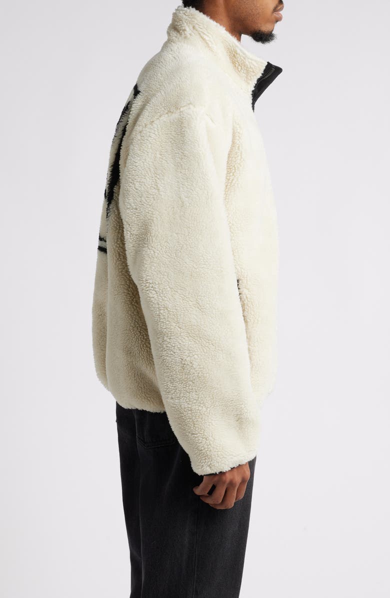 Obey Icon Face Fleece Zip Jacket, Alternate, color, 