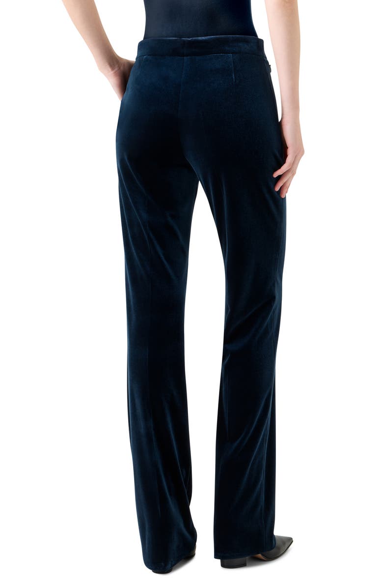 Akris Carl Velvet Neoprene Pants, Alternate, color, Denim Blue