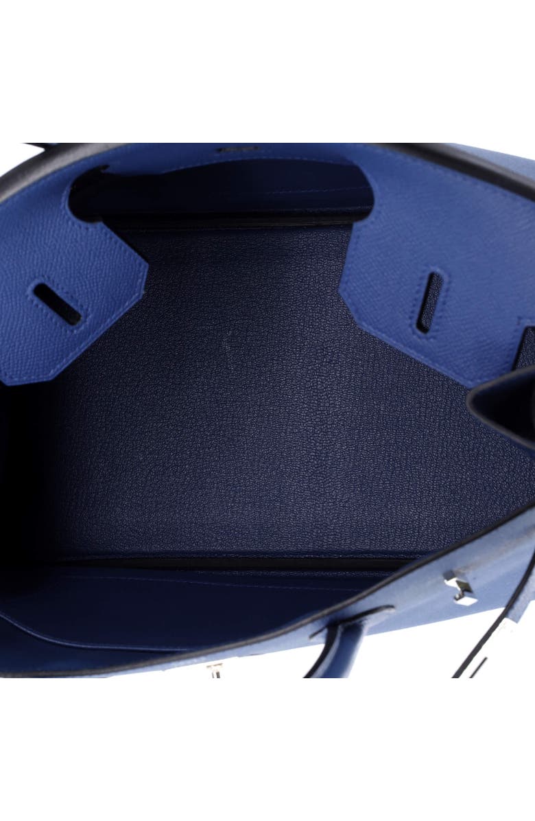 Pre-Owned Hermes Birkin Handbag Blue Epsom with Palladium Hardware 30, Alternate, color, Bleu Brighton