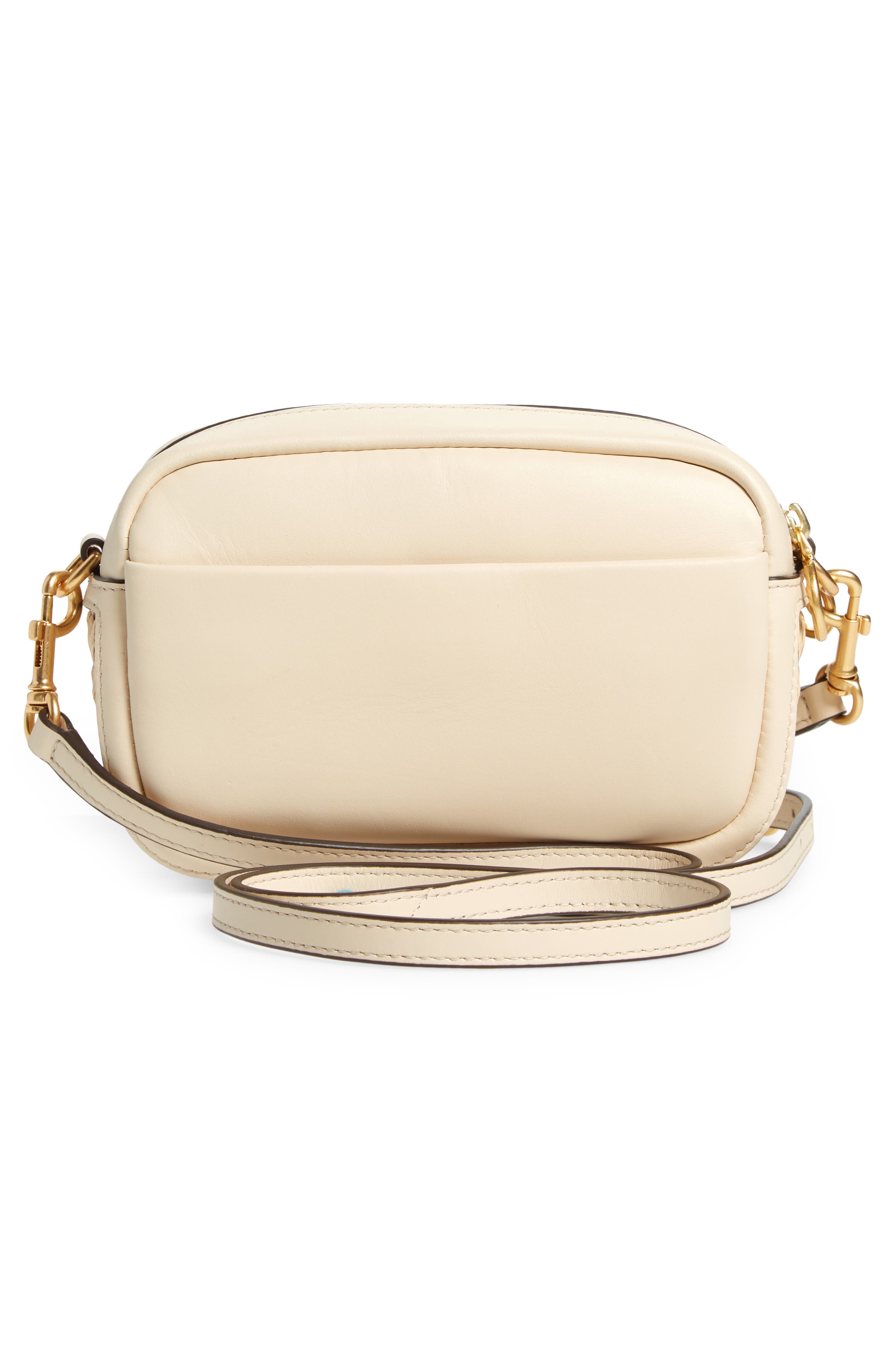 Tory Burch Perry Bombé Straw Mini Woven Crossbody Bag, Alternate, color, 