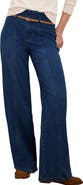 NIC+ZOE Weekend High Waist Belted Wide Leg Jeans