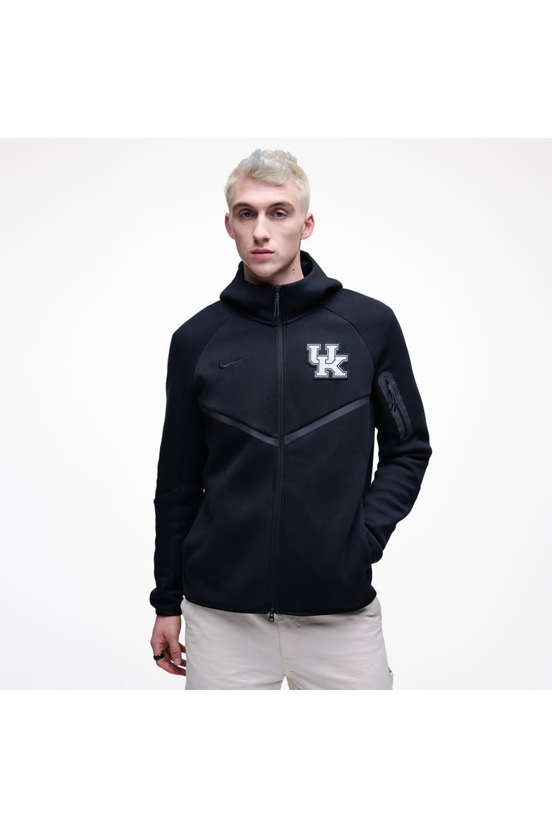 Men's Nike Black Kentucky Wildcats Tech Fleece Full-Zip Windrunner Hoodie, Main, color, Black