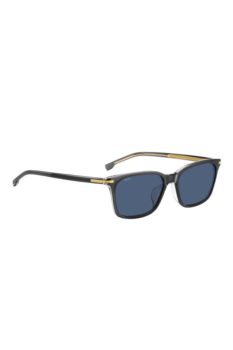 56mm Square Sunglasses, Alternate, color, GREY