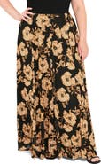 FLYING TOMATO Floral Mesh Maxi Skirt