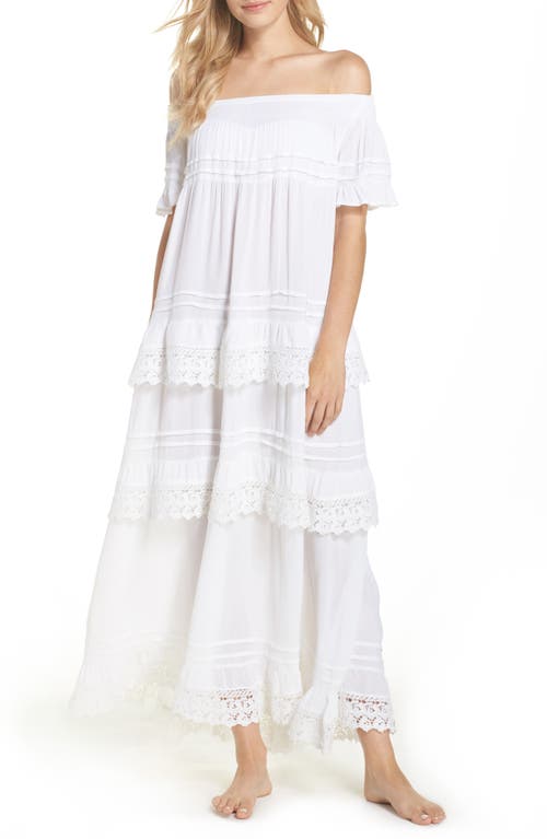 Muche et Muchette Esmerelda Off the Shoulder Cover-Up Maxi Dress in White  product
