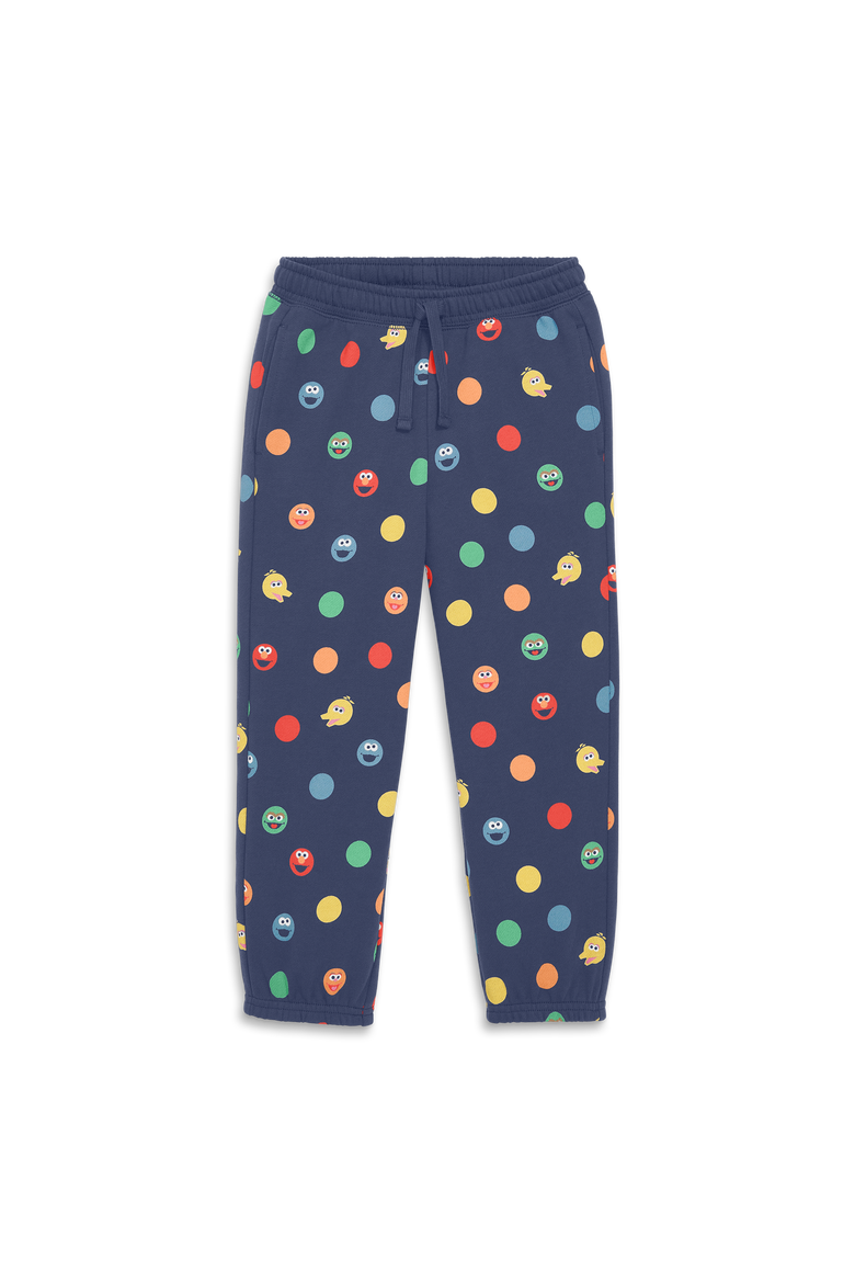 Kids Sesame Street Friends Sweatpant, Main, color, Vintage Navy Rainbow Friends