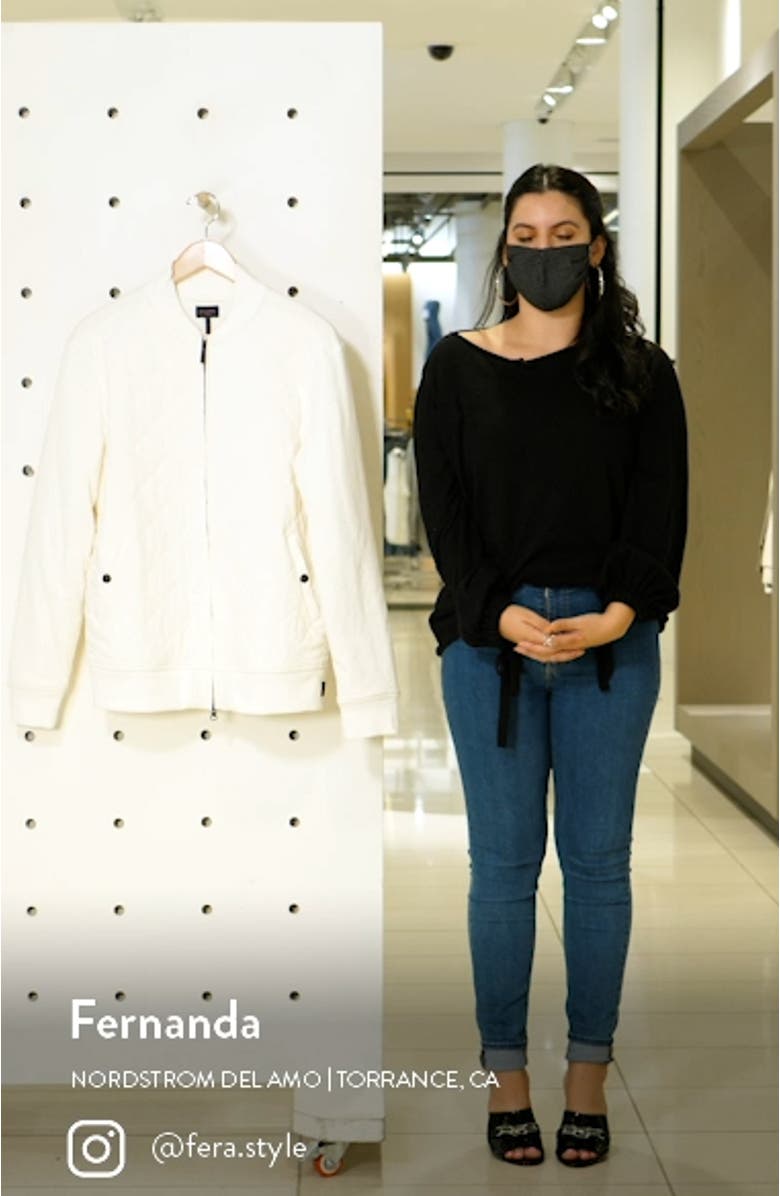 Mayfair Quilted Bomber Jacket, sales video thumbnail