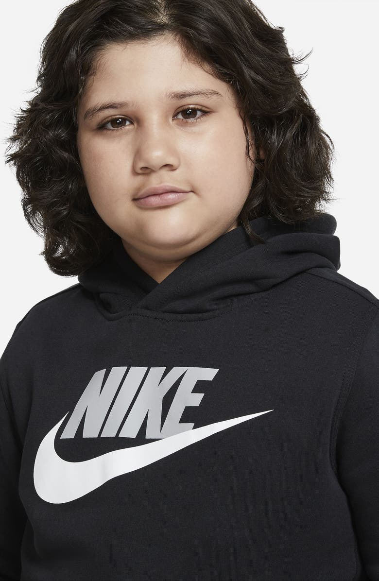 Nike Kids' Sportswear Club Fleece Hooded Sweatshirt, Alternate, color, 
