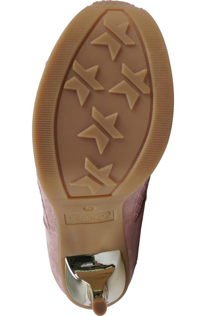 Candie's Lace-Up Platform Pump, Alternate, color, Pink Suede