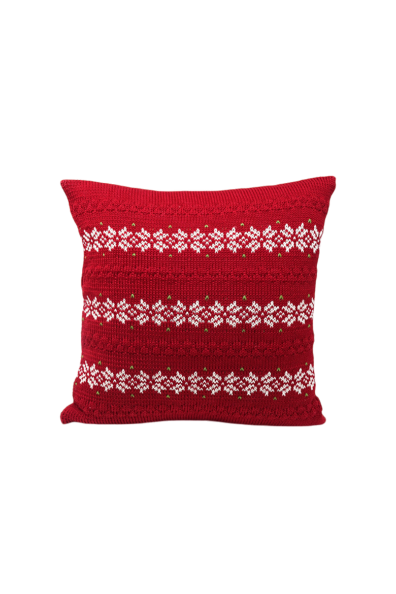 12" Nordic Stripe Pillow, Main, color, Red